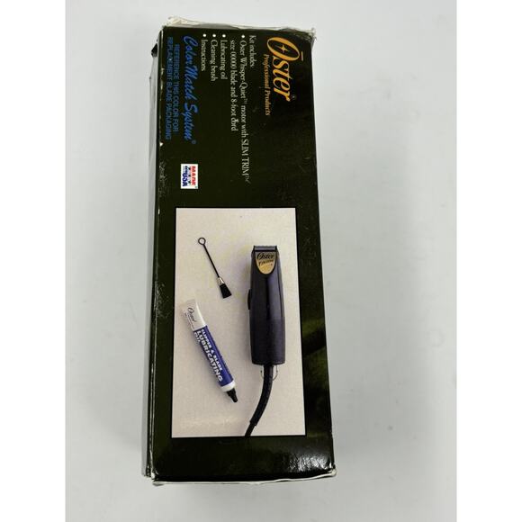 Oster Whisper Quiet Finisher Trimmer/Clipper w/BLADE Animal GROOMING With Box - Picture 11 of 11